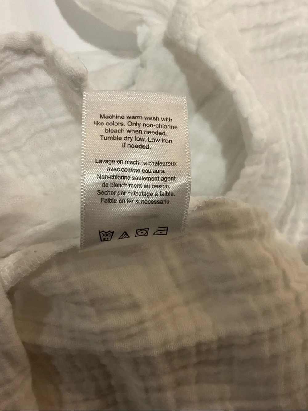 Coldwater Creek White Gauze Button-Front Top - Picture 5 of 8